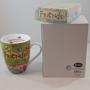 NWB, Divinity "Friends" Coffee Mug And Notepad Set